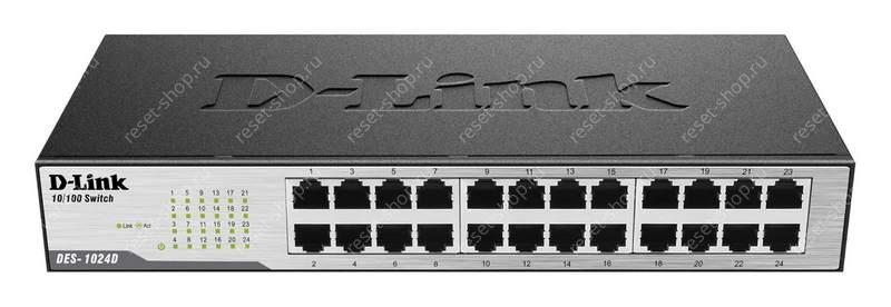 Коммутатор 24 порта D-Link DES-1024D 10/100 Мб/сек