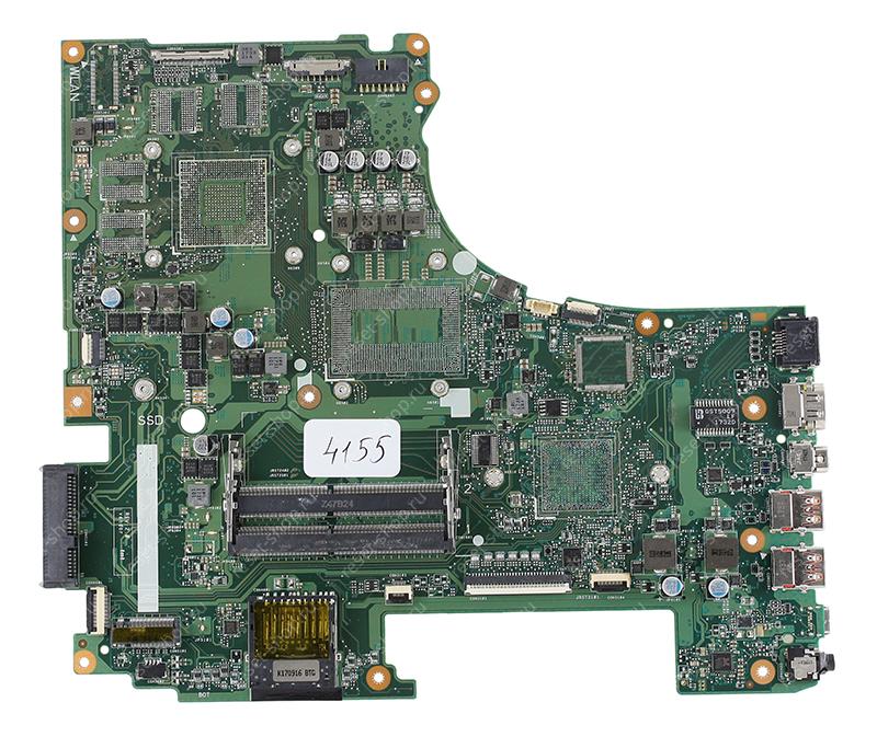 Мат.плата ASUS GL753VD rev. 2.0 неисправная на запчасти ДОНОР без разъема WLAN