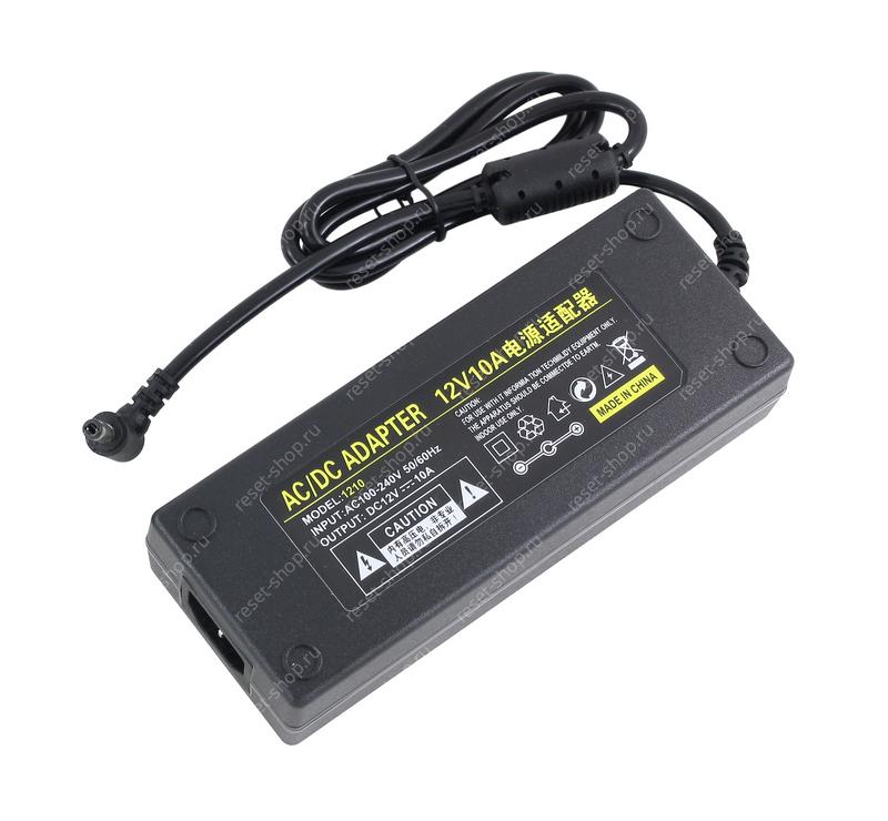 Блок питания для монитора 12V/10A (5.5х2.5) (с разъемом под ПК EURO кабель)