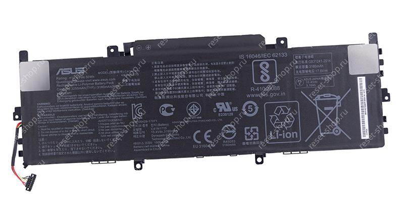 АКБ для ноутбука ASUS (C41N1715) ORIGINAL / 15.4V, 3255mAh / UX331UN черная