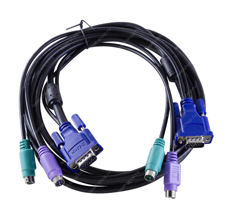 Кабель для KVM переключателей D-Link (PS / 2+PS / 2+VGA15M, 3м) / DKVM-CB3