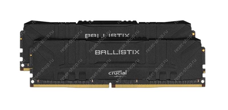 Память DDR4 32Гб 2666MHz Crucial Ballistix Black (комплект 2 планки) / BL2K16G26C16U4B