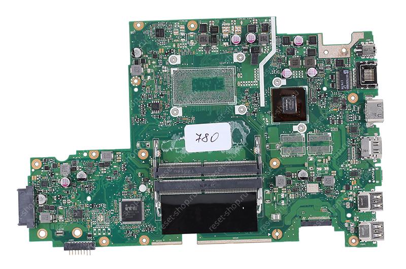 Мат.плата ASUS X542UR rev. 2.0 неисправная на запчасти ДОНОР без видеопамяти