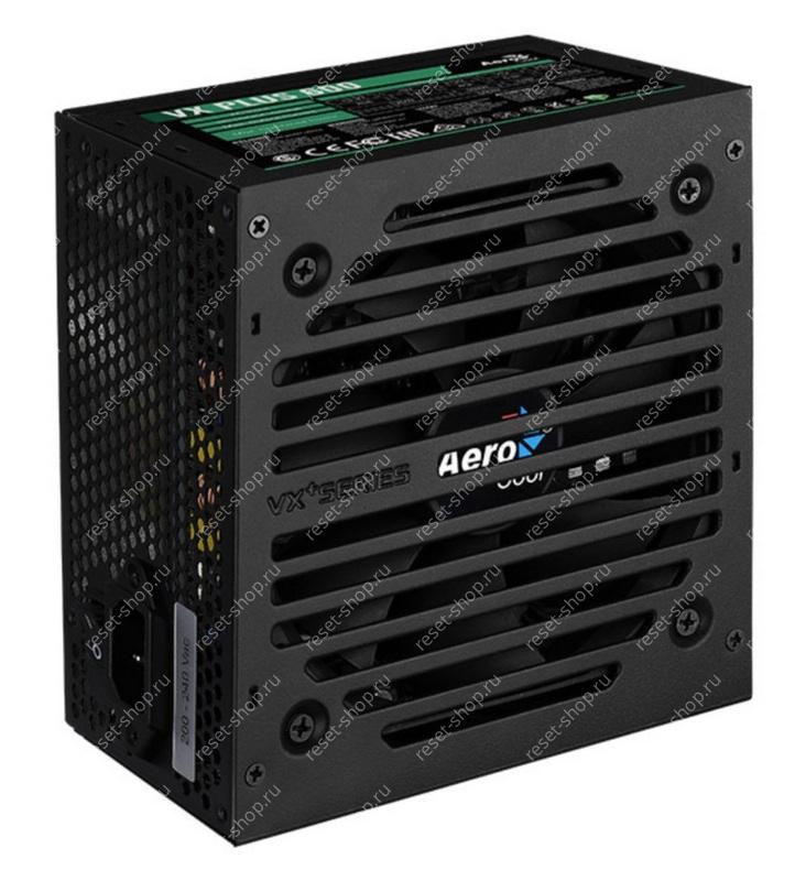 Блок питания Б/У 600W AeroCool VX-600 PLUS: 20+4 pin, 4+4 pin CPU, 4xSATA, 3xMOLEX, 2x(6+2)pin PCI-E