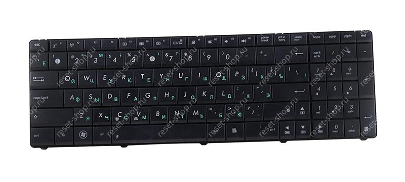 Клавиатура для ноутбука ASUS K52 черная без рамки