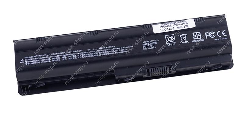 АКБ для ноутбука HP (HSTNN-Q61C) / 11.1V, 5200mAh / Compaq CQ42, CQ62 черная OEM