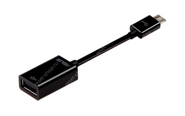 Кабель Б/У OTG ASUS USB - MicroUSB ORIGINAL черный