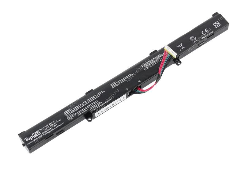 АКБ для ноутбука ASUS (A41-X550E) TopON / 14.8V, 2200mAh / X750E, R510D, X550 черная