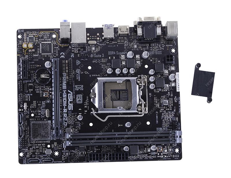 Мат.плата ASUS PRIME H310M-R R2.0 REV. 1.02 неисправная на запчасти ДОНОР