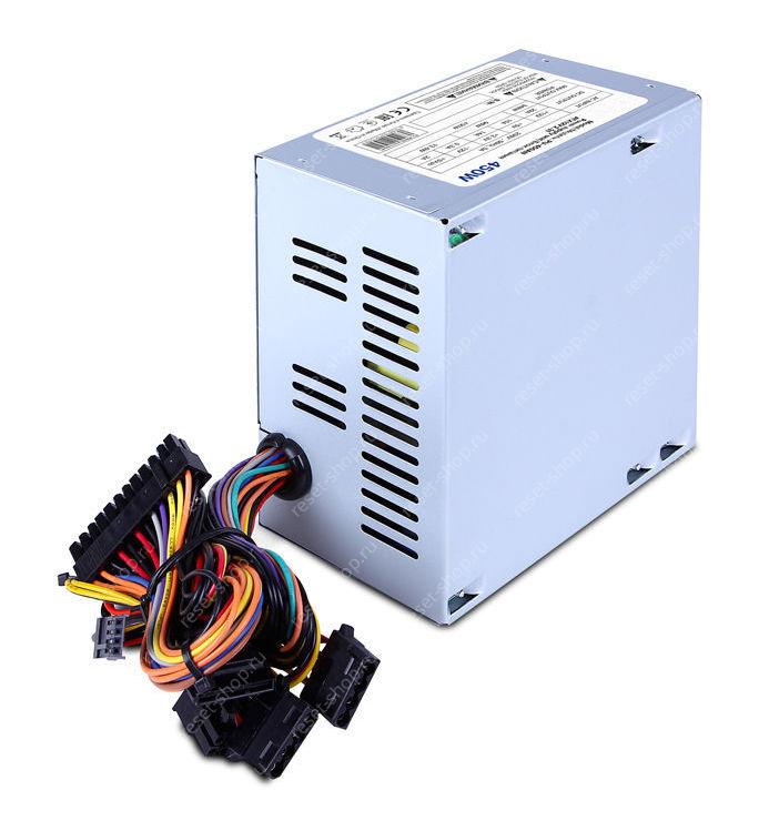 Блок питания 450Вт Foxline FZ450 ATX 80 мм вентилятор, 2xSATA, 2xMolex, 1xFDD