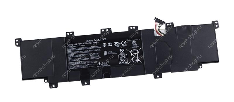 АКБ для ноутбука ASUS (C31-X402) ORIGINAL / 11.1V, 4000mAh / X402CA черная