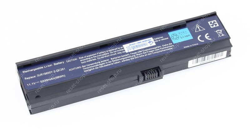АКБ для ноутбука Acer (BATEFL50L6C40) / 11.1V, 5200mAh / Aspire 5500, 3050, 3600 черная