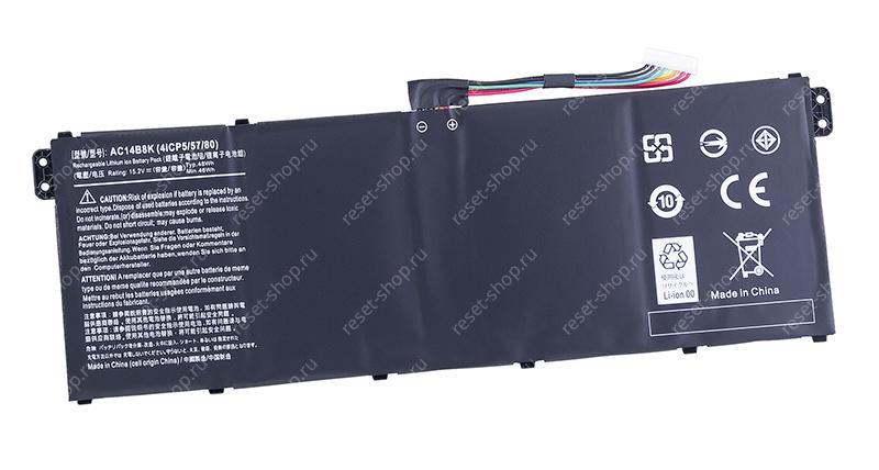 АКБ для ноутбука Acer (AC14B8K) / 15.2V, 3220mAh / Aspire E3-111 черная