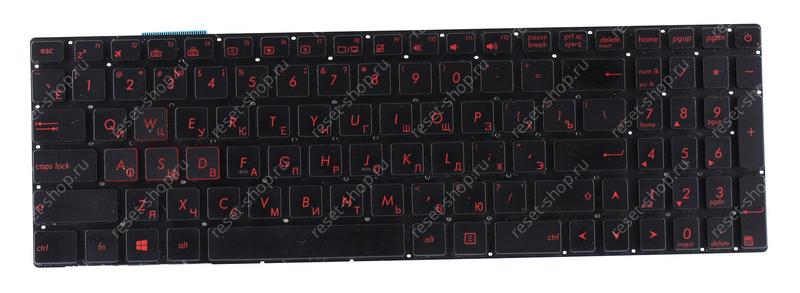 Клавиатура для ноутбука Б/У ASUS GL771JM черная с подсветкой