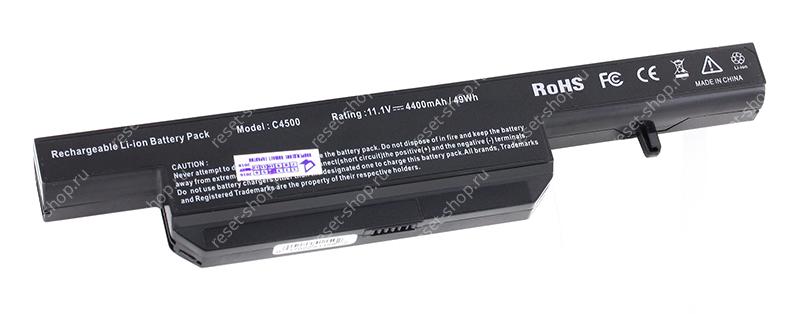 АКБ для ноутбука DNS (C4500BAT-6) / 11.1V, 4400mAh / 0162456, 0150166 черная