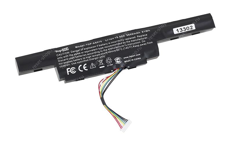 АКБ для ноутбука Acer (AS16B5J) TpoON / 10.95V, 5600mAh / Aspire E5-575 черная