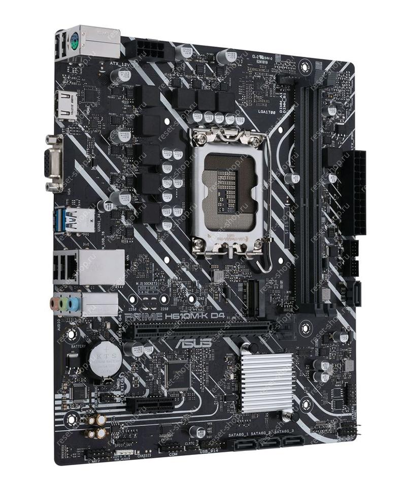 Сист.плата Б/У s1700 ASUS PRIME H610M-K D4 2xDDR4, 6xUSB, 4xSATA, PCI-Ex16, mATX