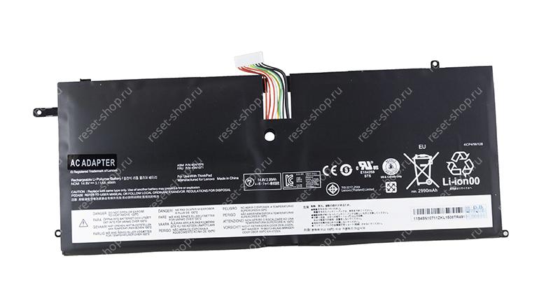 АКБ для ноутбука Lenovo (45N1070) ORIGINAL / 14.8V, 3110mAh / ThinkPad Edge X1 Carbon