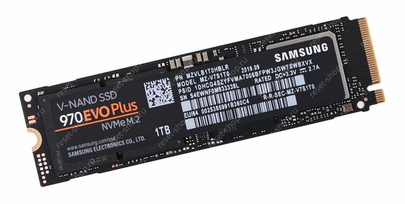 SSD накопитель 1Тб (M.2 2280 NVMe) Samsung 970 EVO Plus MZ-V7S1T0BW (чипы TLC 3D NAND)