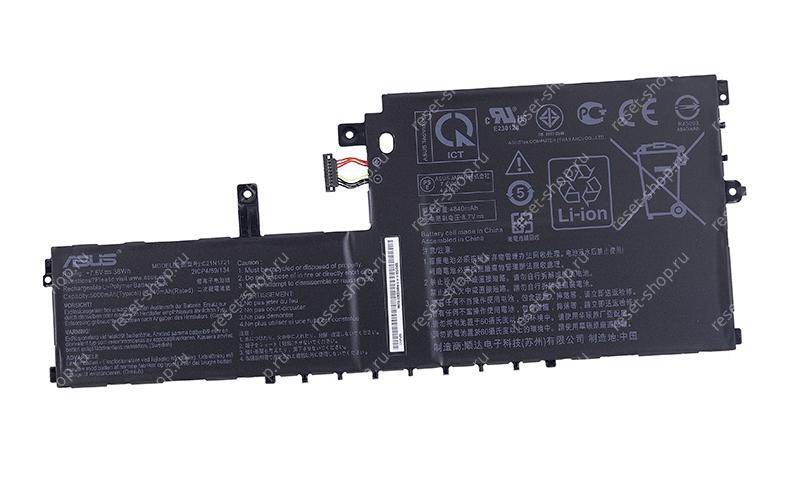 АКБ для ноутбука ASUS (C21N1721) ORIGINAL / 7.6V, 5000mAh / E406SA черная