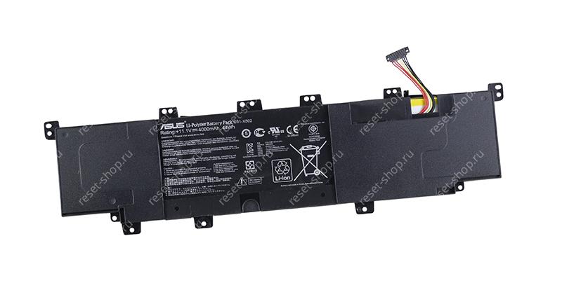 АКБ для ноутбука ASUS (C31-X502) ORIGINAL / 11.1V, 4000mAh / S550CA черная