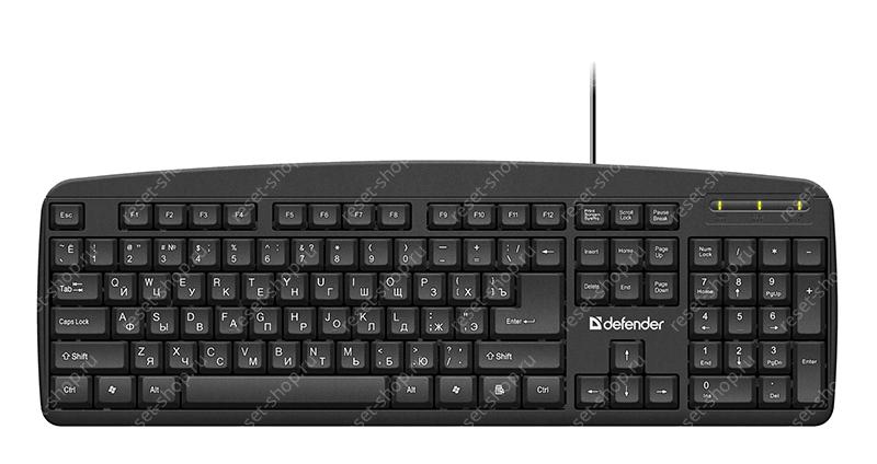 Клавиатура Defender Office HB-910 черная USB