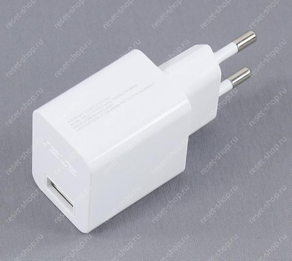 Блок питания для планшета, смартфона ASUS 10W 5V/2A (USB) белый, без кабеля синхронизации