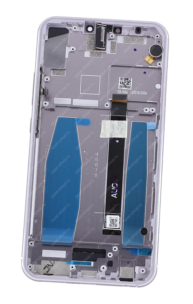 Модуль для смартфона 6.2" ASUS Zenfone 5 ZE620KL сиреневый ORIGINAL с рамкой