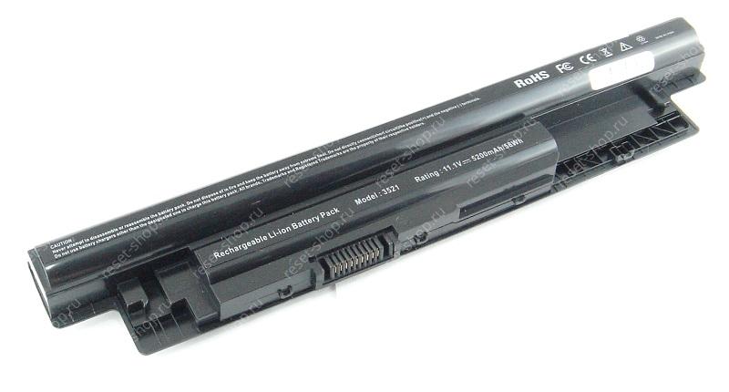 АКБ для ноутбука Dell (MR90Y) / 11.1V, 5200mAh / Inspiron 15 3521 черная
