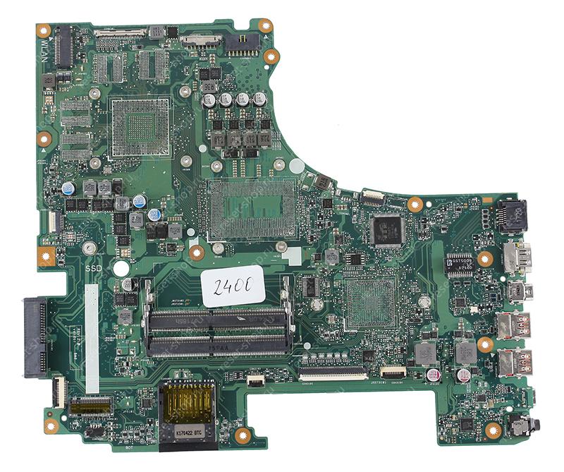Мат.плата ASUS GL753VD rev. 2.0 неисправная на запчасти ДОНОР без разъема питания вентилятора