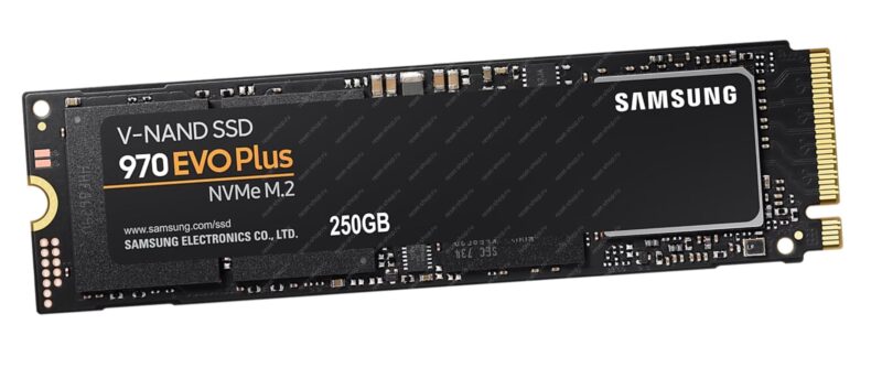 SSD накопитель 250Гб (M.2 2280 NVMe) Samsung 970 EVO Plus MZ-V7S250BW (чипы TLC 3D NAND)