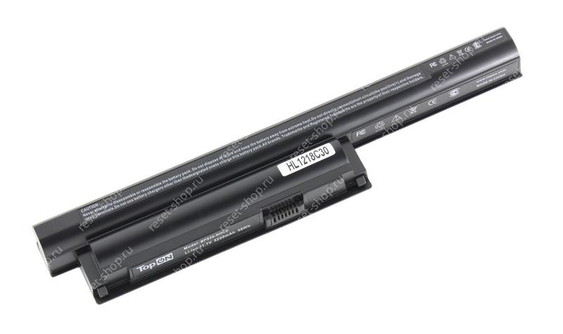 АКБ для ноутбука Sony VAIO (VGP-BPS26) TopON / 11.1V, 5200mAh / VPC-CA, VPC-CB черная