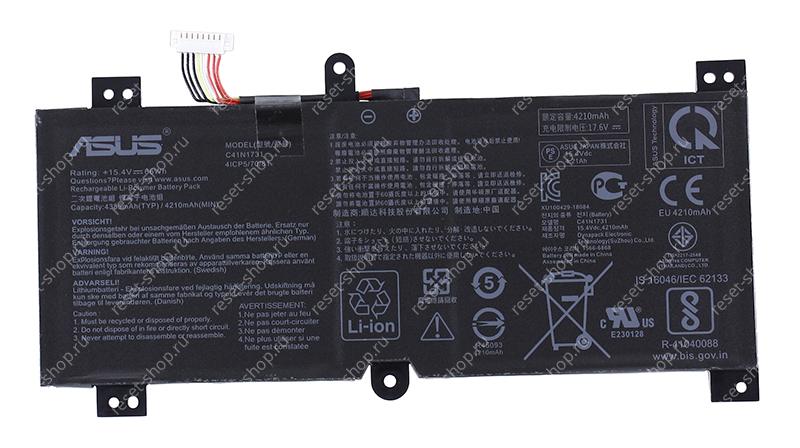 АКБ для ноутбука ASUS (C41N1731) ORIGINAL / 15.4V, 4335mAh / GL504GM черная