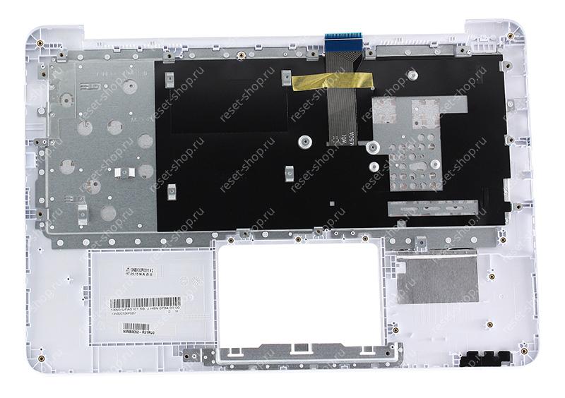 Клавиатура для ноутбука ASUS E402NA топкейс белый, клавиши белые