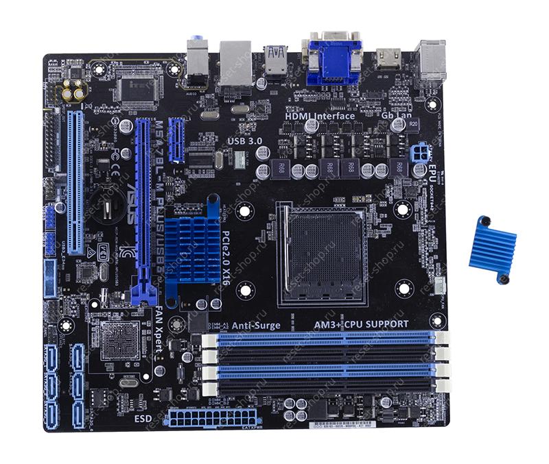 Мат.плата ASUS M5A78L-M PLUS/USB3 REV. 1.01 неисправная на запчасти ДОНОР