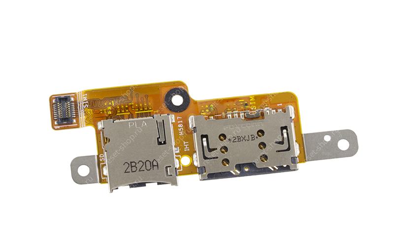 Шлейф планшета ASUS VivoTab Smart ME400CL (SIM, SD) Rev 1.3 с лотком SIM-карты и разъемом MicroSD