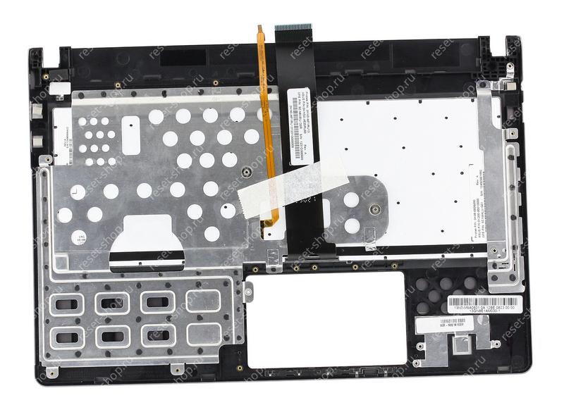 Клавиатура для ноутбука Б/У ASUS U47A топкейс серый, клавиши черные, с подсветкой