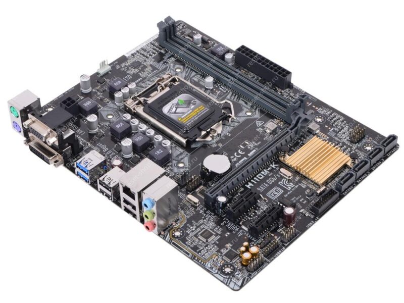 Материнская плата s1151 ASUS H110M-K 2xDDR4,6xUSB,4xSATA, VGA, DVI-D, 1xPCI-E16 мATX УЦЕНКА