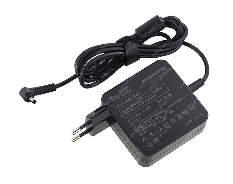 Блок питания для ноутбука ASUS 19V/3.42A (4.0x1.35) TopON стеновой