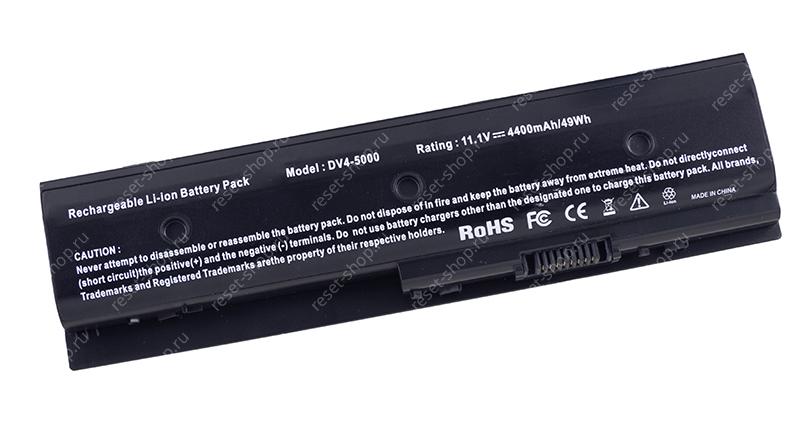АКБ для ноутбука HP (HSTNN-LB3P) / 11.1V, 4400mAh / Pavilion DV4-5000, DV6-7000, DV7-7000 черная OEM