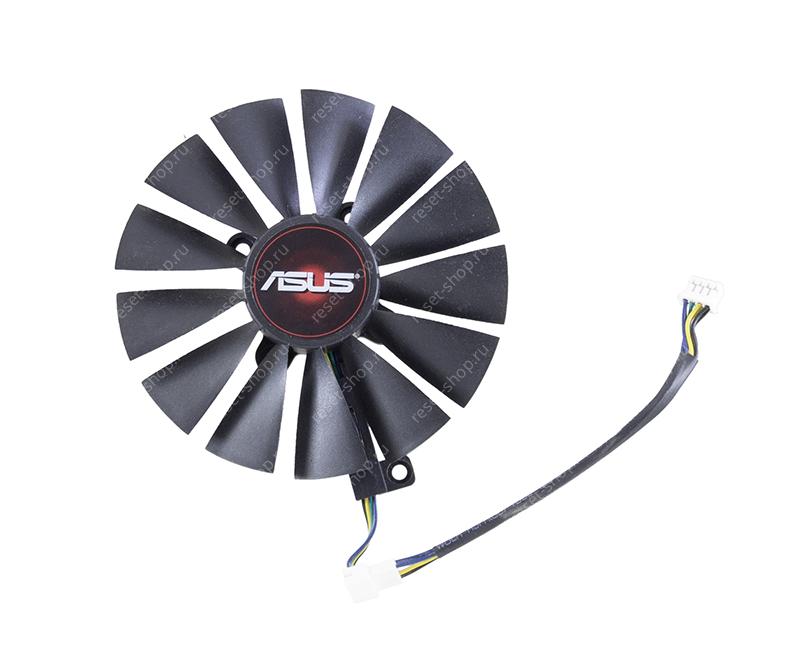 Вентилятор для видеокарты Б/У ASUS ROG Strix RX 570 / ROG-STRIX-RX570-O4G-GAMING левый