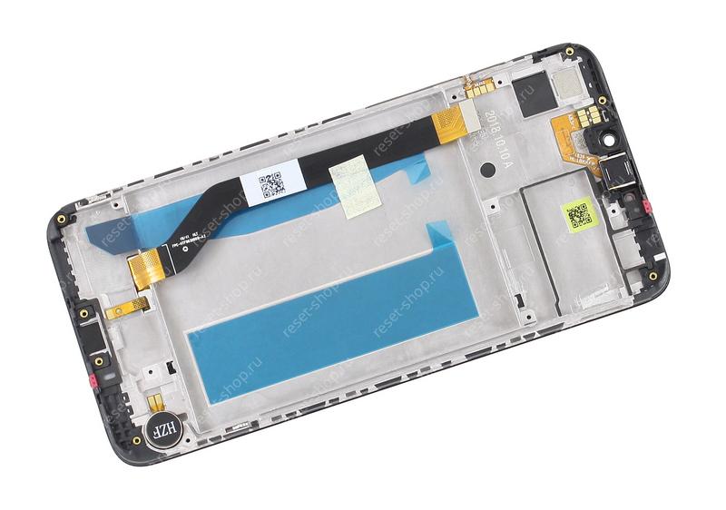 Модуль для смартфона 6.3" ASUS Zenfone Max (M2) ZB633KL черный ORIGINAL с рамкой