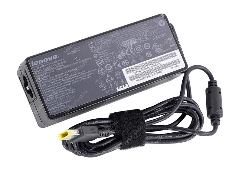 Блок питания для ноутбука Lenovo 20V/4.5A (прямоугольный штекер с иглой)