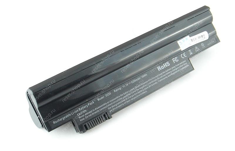 АКБ для ноутбука Acer (AL10B31) / 11.1V, 5200mAh / Aspire One 522, 722, D255 черная