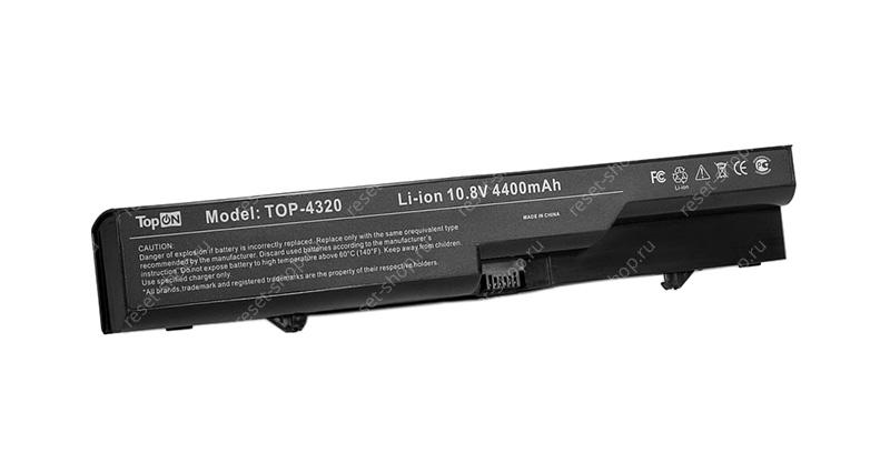 АКБ для ноутбука HP (HSTNN-I85C) TopON / 10.8V, 4400mAh / Compaq 320 черная