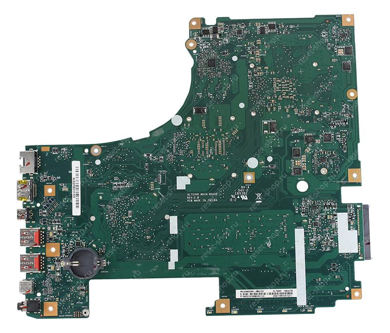 Мат.плата ASUS GL753VD rev. 2.0 неисправная на запчасти ДОНОР без разъема подключения шлейфа матрицы