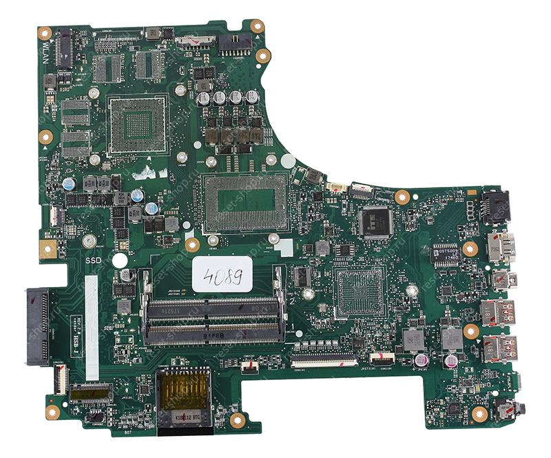 Мат.плата ASUS GL753VD rev. 2.0 неисправная на запчасти ДОНОР без разъема подключения шлейфа матрицы