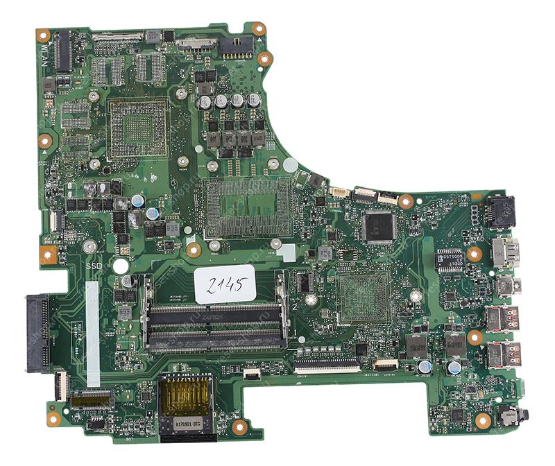 Мат.плата ASUS GL753VD rev. 2.0 неисправная на запчасти ДОНОР без BIOS
