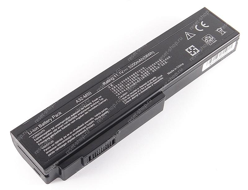 АКБ для ноутбука ASUS (A32-M50) / 11.1V, 5200mAh / B23, B43, G50 черная