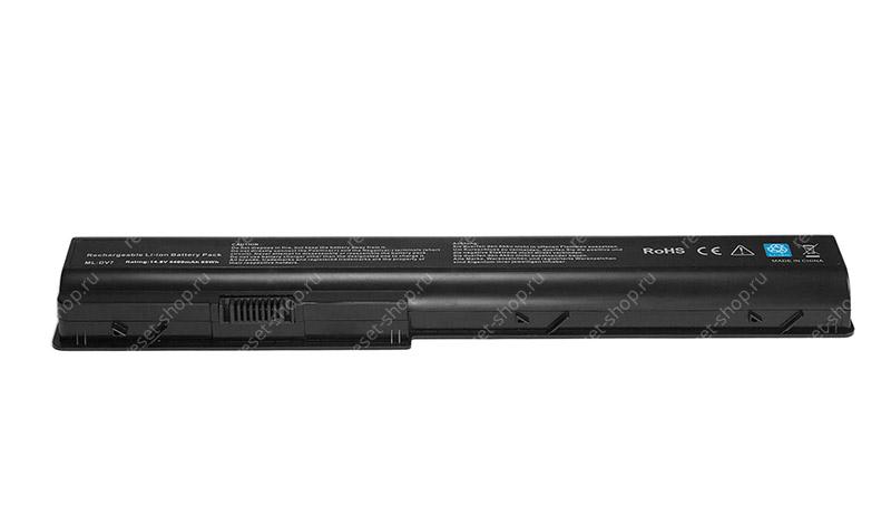 АКБ для ноутбука HP (HSTNN-IB75) / 14.4V, 4400mAh / Pavilion DV7-1000, DV7-2000, DV7-3000 черная